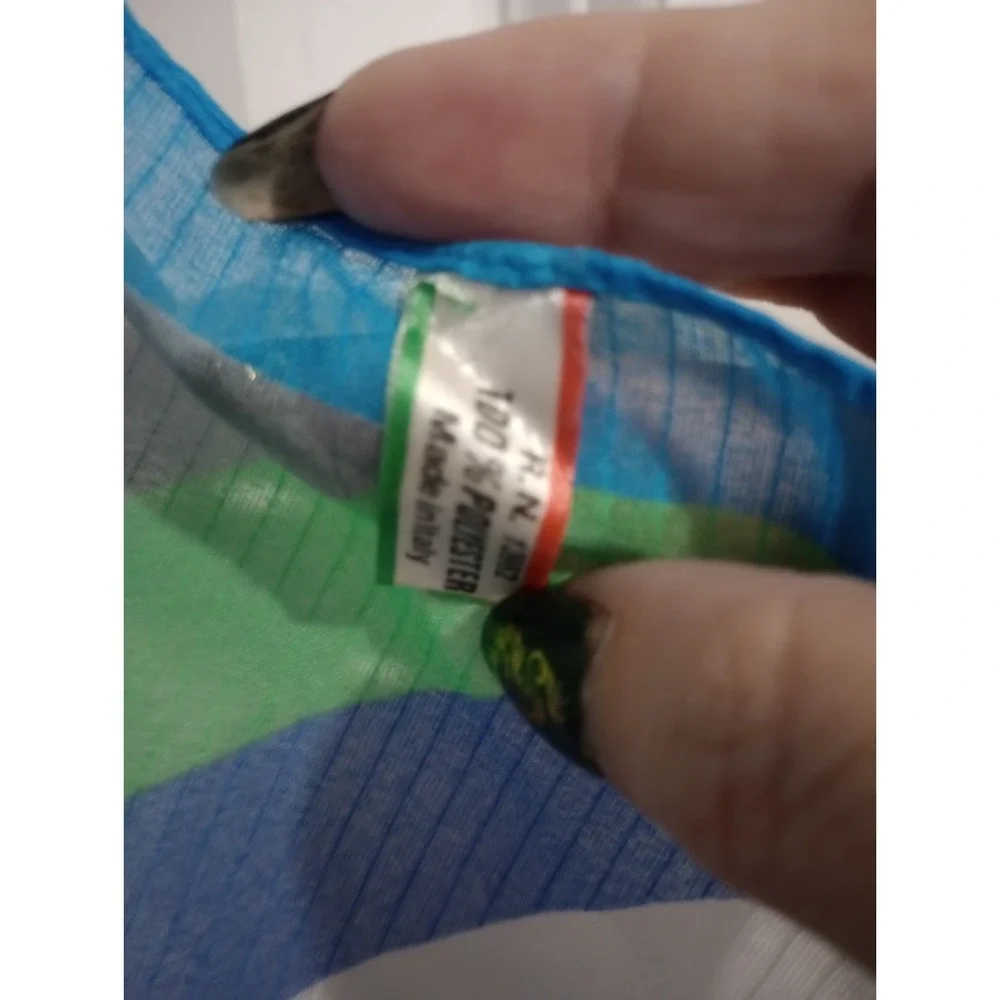 Vintage Italian Polyester Scarf‎ 26